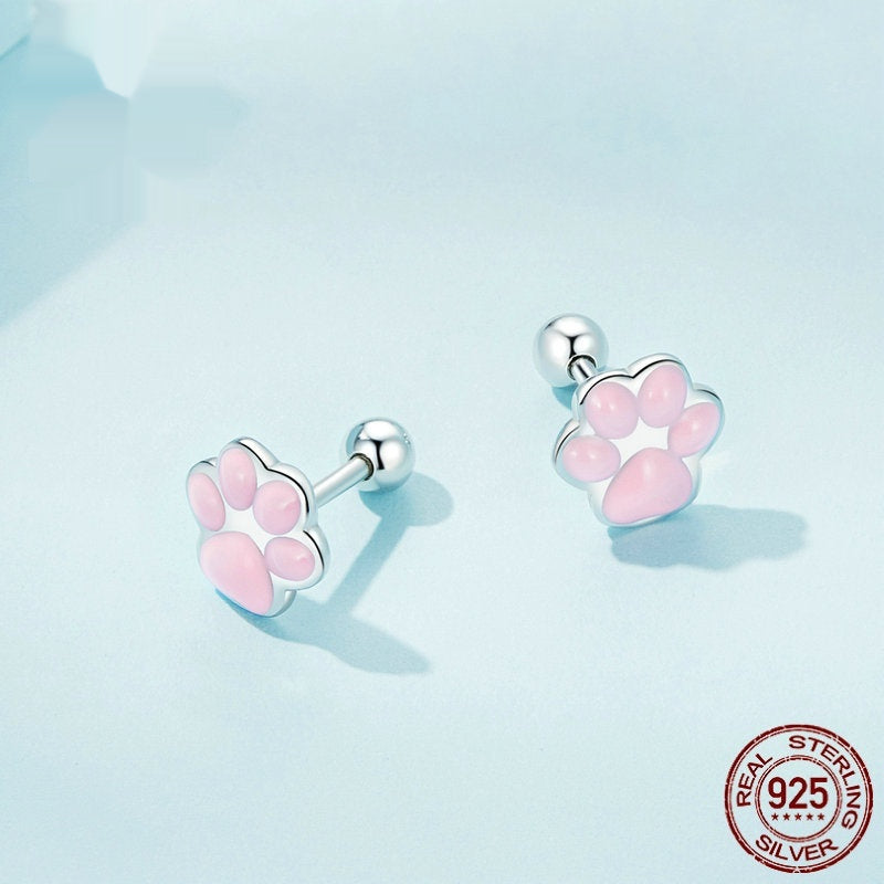 Cute Cartoon Animal Shaped Stud Earrings for Daily Wear