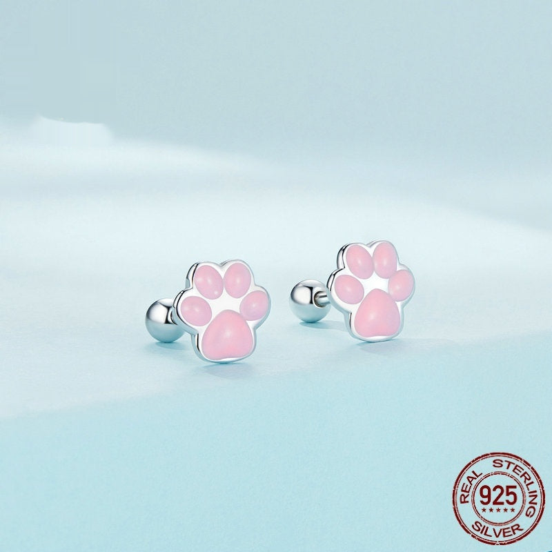 Cute Cartoon Animal Shaped Stud Earrings for Daily Wear