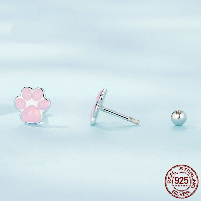 Cute Cartoon Animal Shaped Stud Earrings for Daily Wear