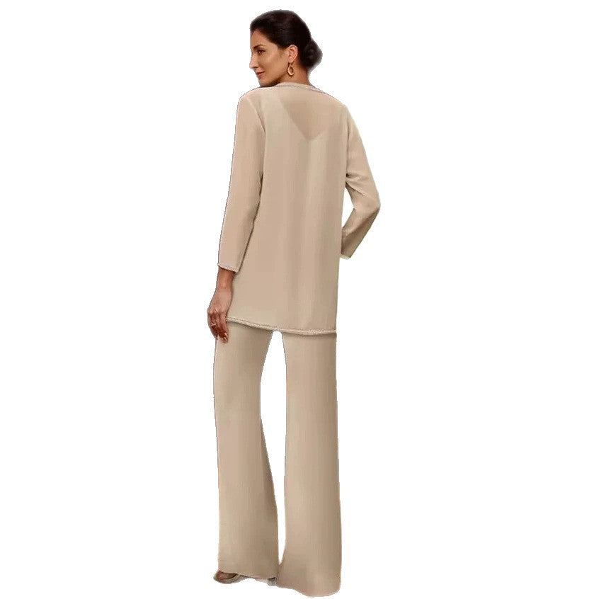 European And American Banquet Gown Three-piece Set - Maxi Dress