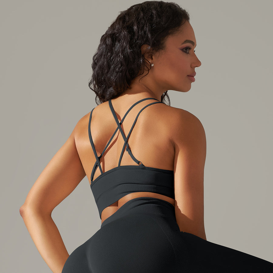 Womens High-Elasity Sports Bra for Yoga and Fitness