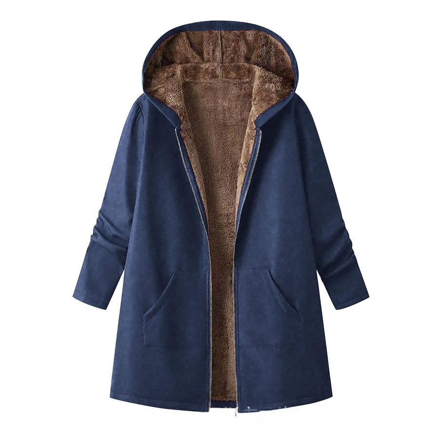 Stylish Vest With Hood Coat Print Dress - Women's Maxi Dress