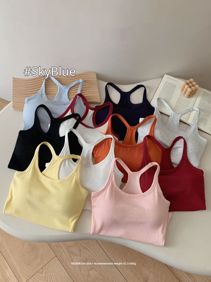 American-style Chic Slim-fit I-line Base Vest for Women