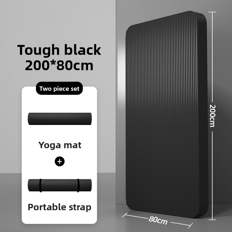 Non-slip Extra-long Extra-wide Yoga Fitness Mat for Home & Gym