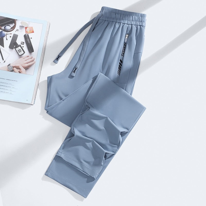 Quick Drying Women's Summer Thin Ankle Tie Pants