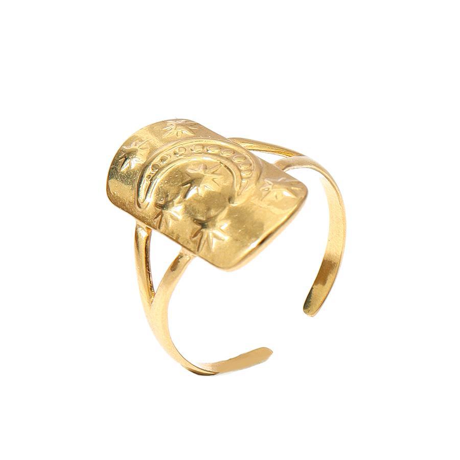 French-style Starsunmoon Ring for Women - Elegant & Unique