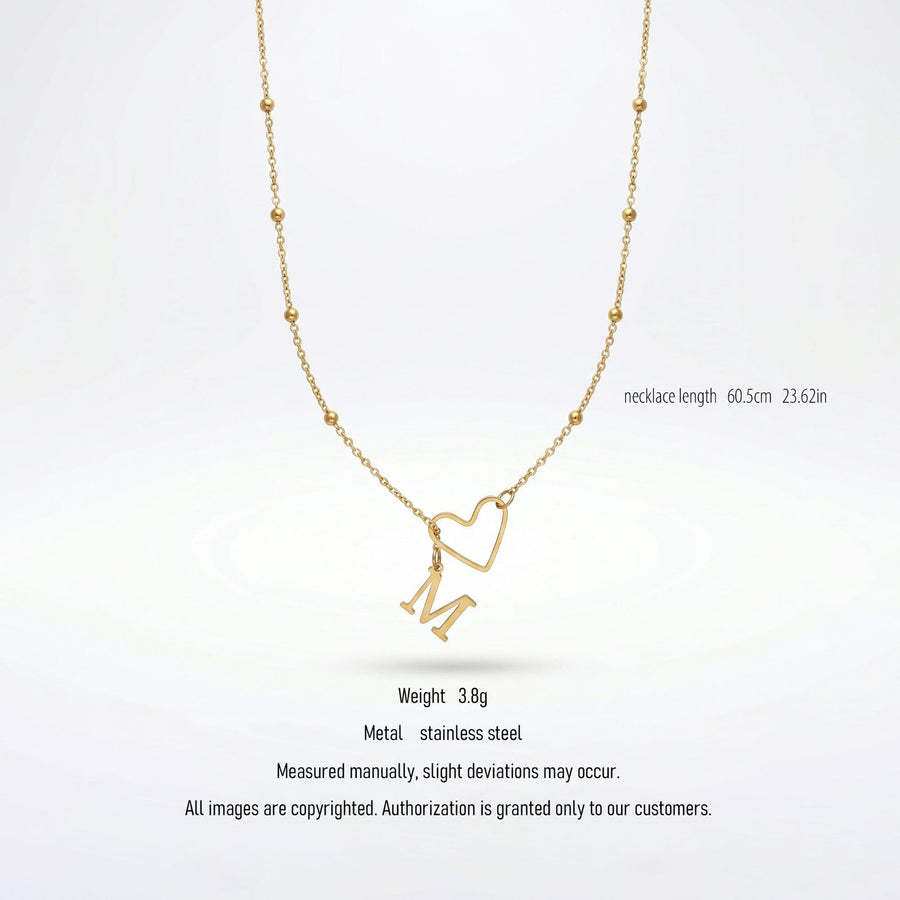 Womens Elegant Heart-Shaped Waterdrop Necklace - Stylish Jewelry
