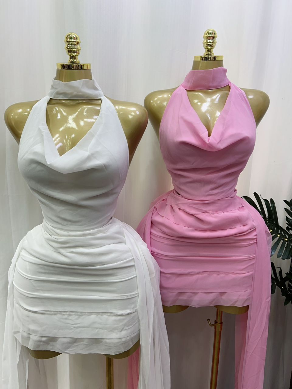 New Style Hollow Out Backless Mini Dress for Women