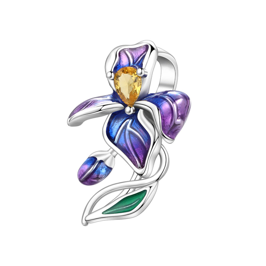 Lily Of The Valley Iris Pendant Necklace DIY Bracelet Charm