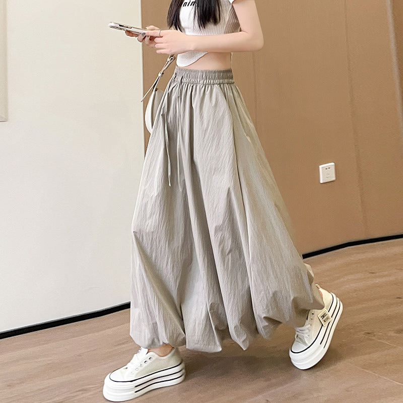 Puffy Petal High-waisted Midi Skirt - Trendy Midi Ring Style