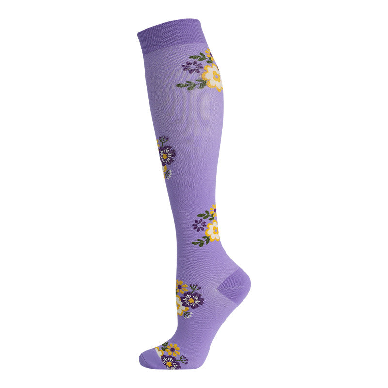 High Elasticity Compression Rope Running Calf Socks for Women
