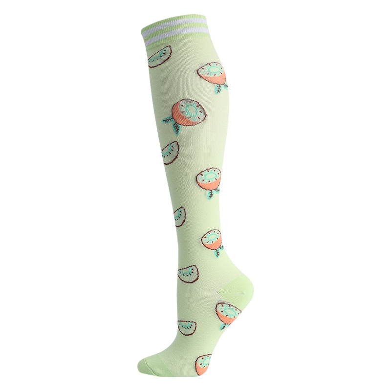 High Elasticity Compression Rope Running Calf Socks for Women
