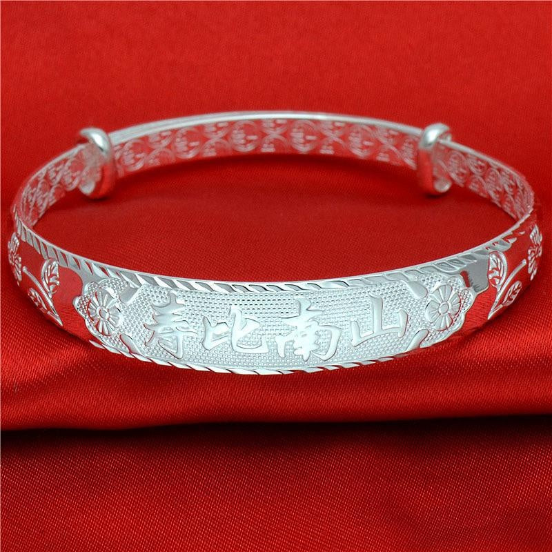 S999 Sterling Silver Women's Bracelet - Elegant & Timeless
