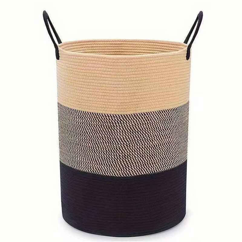 58L Cotton Rope Basket - Large Blanket Storage Organiser