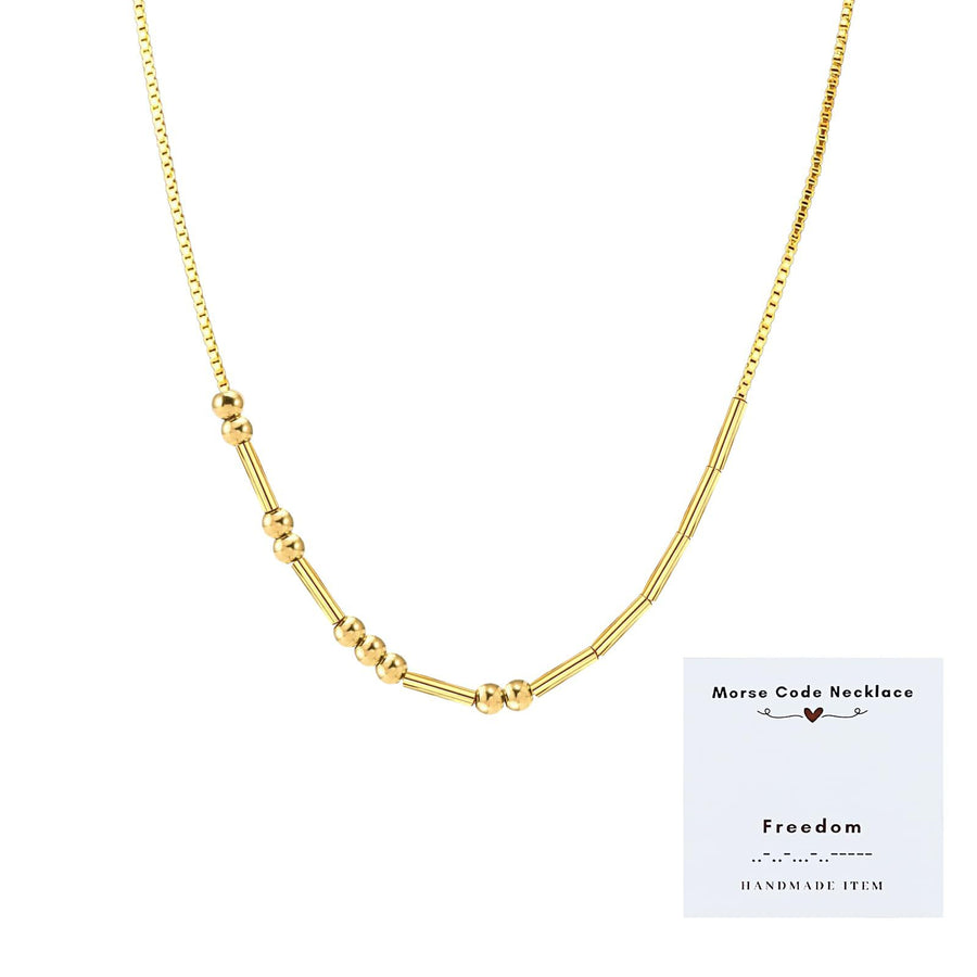 Exquisite Vintage Morse Code Necklace for Layered Looks