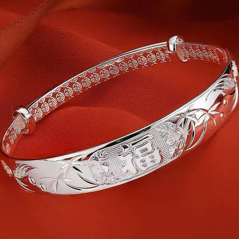 S999 Sterling Silver Women's Bracelet - Elegant & Timeless