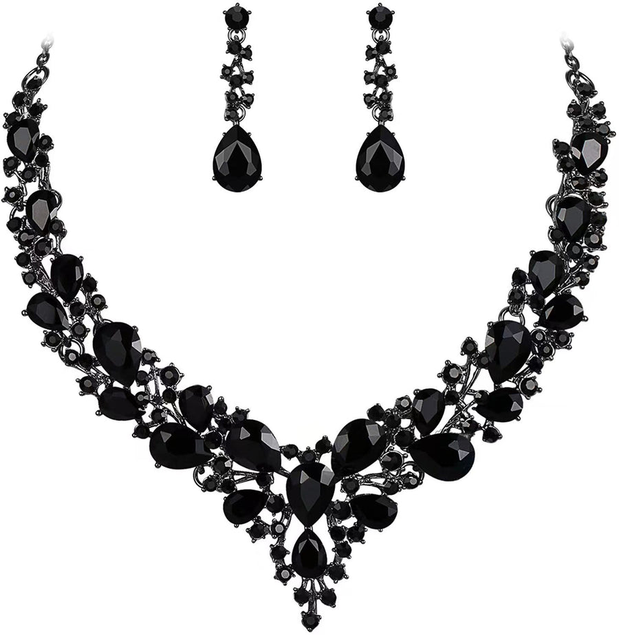 Elegant Alloy Water Drop Bridal Jewelry Set for Dresses