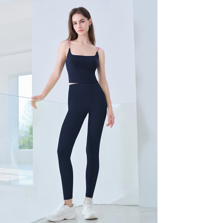 Color-Blocked Casual Women's Yoga Camisole Vest for Fitness