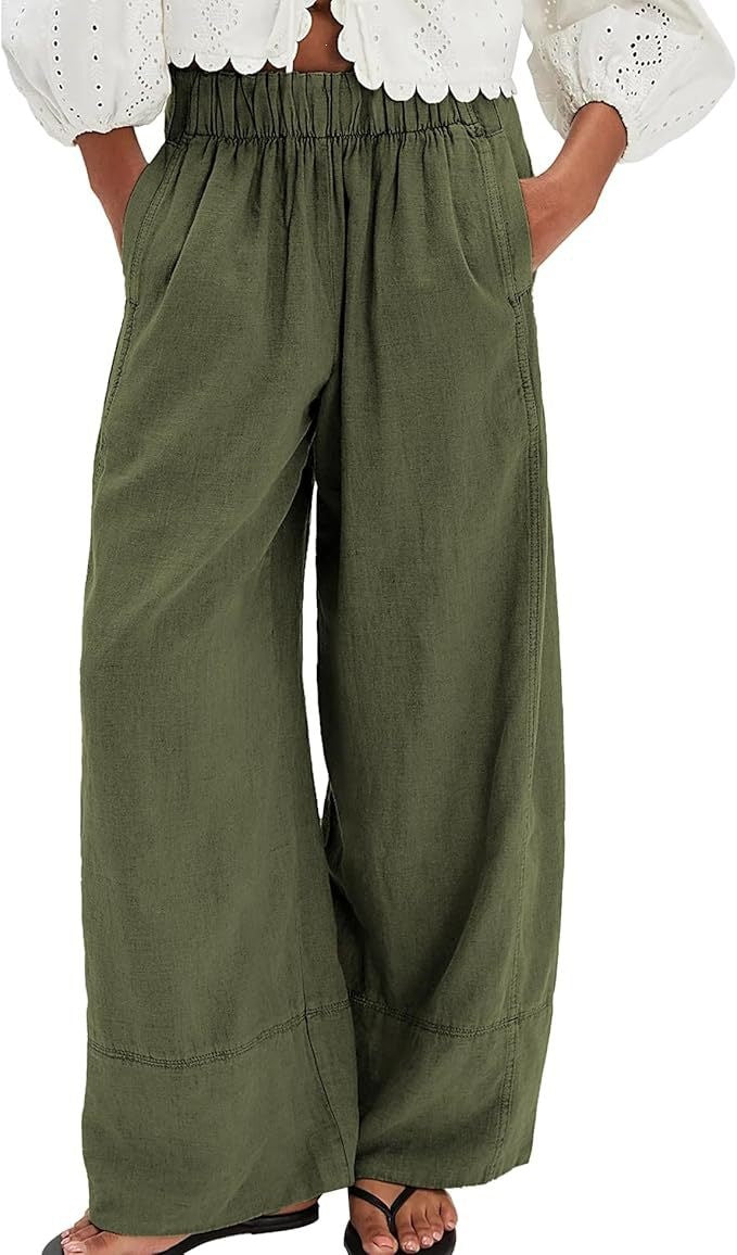 Minimalist Panel Design Wide Leg Pants for Casual Wear