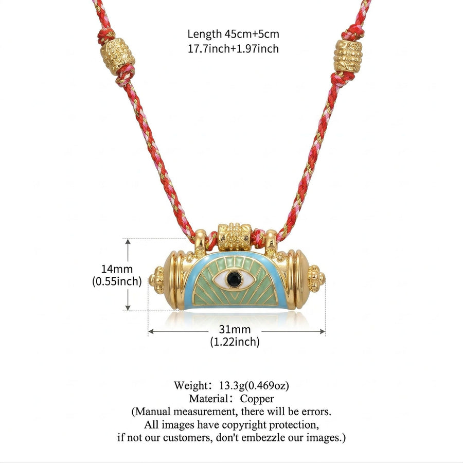 Evil Eye Kaleidoscope Chain Necklace for Unique Style