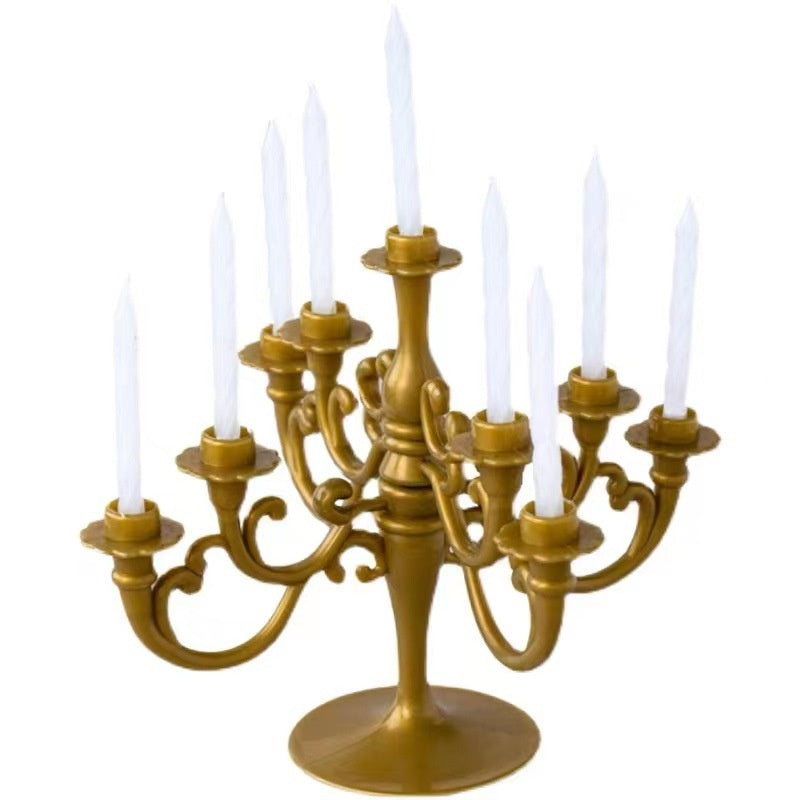 European-style Vintage Birthday Candle Holder for Baking