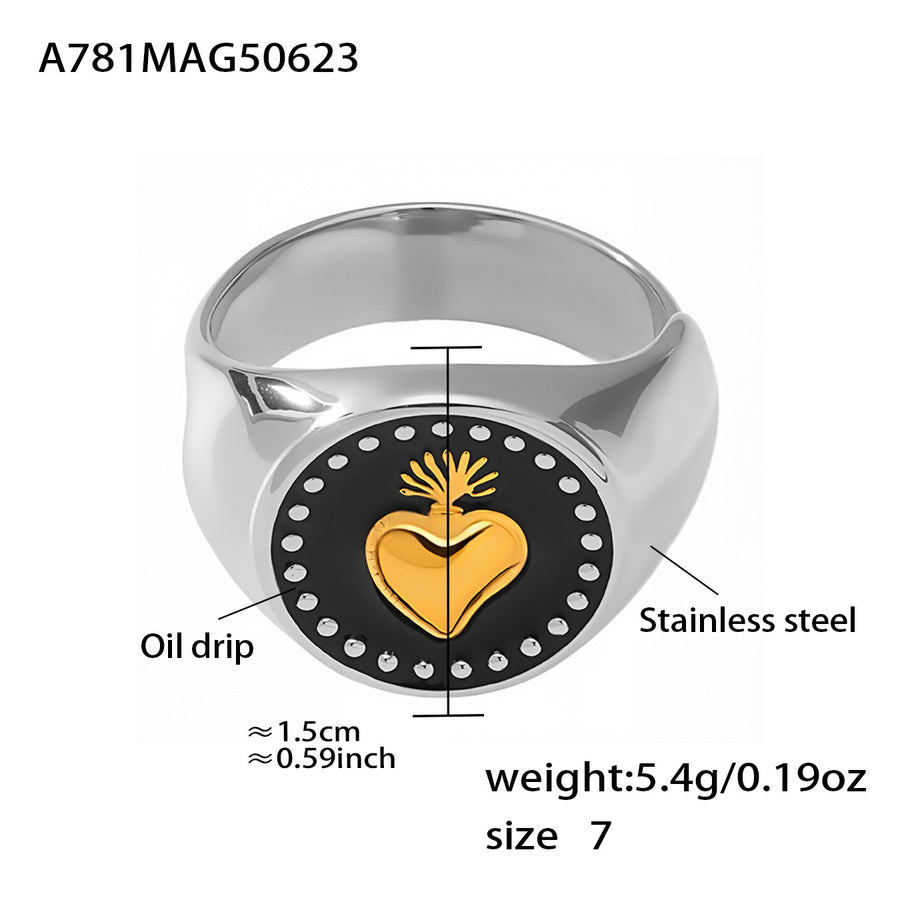 Womens Exaggerated Geometric Open Ring for Stylish Elegance