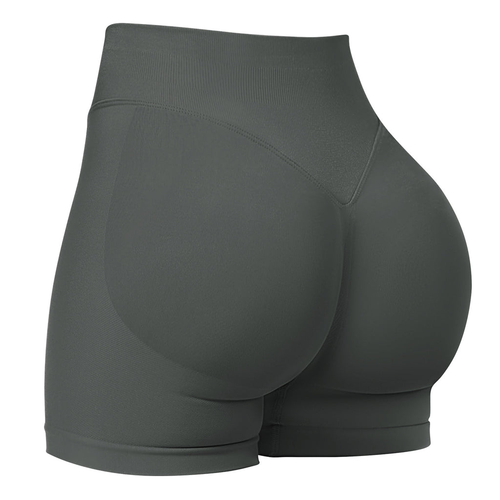Women's High-Waist Yoga Shorts for Fitness & Running