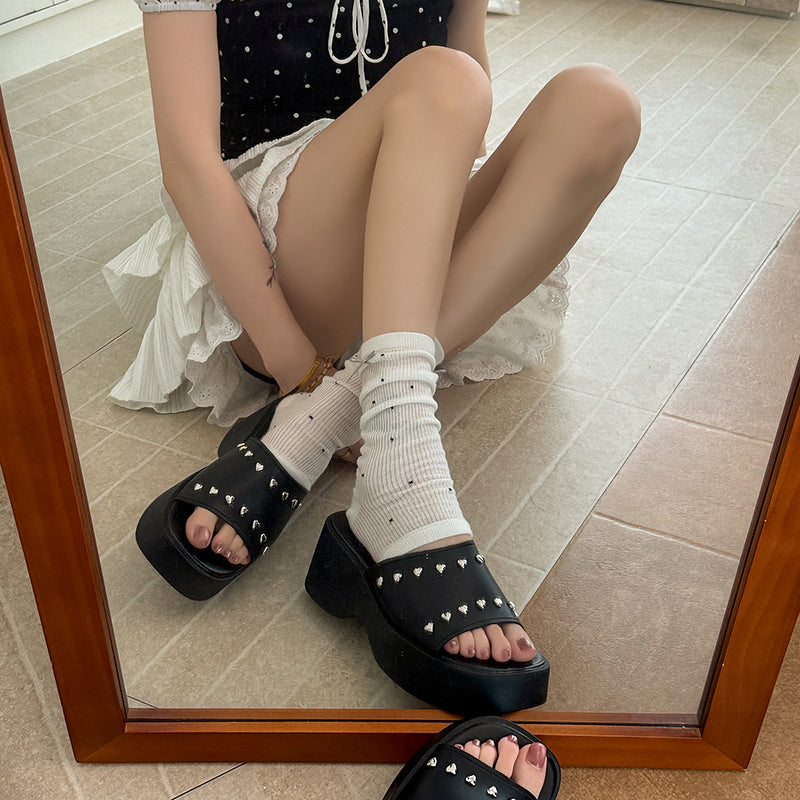 Women's Silver Platform Slide Sandals - Stylish Summer Slippers