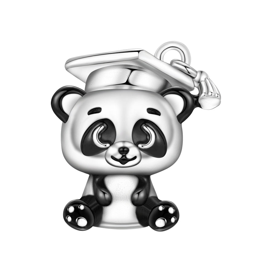 Cute Bamboo Panda DIY Copper Bead Pendant Necklace