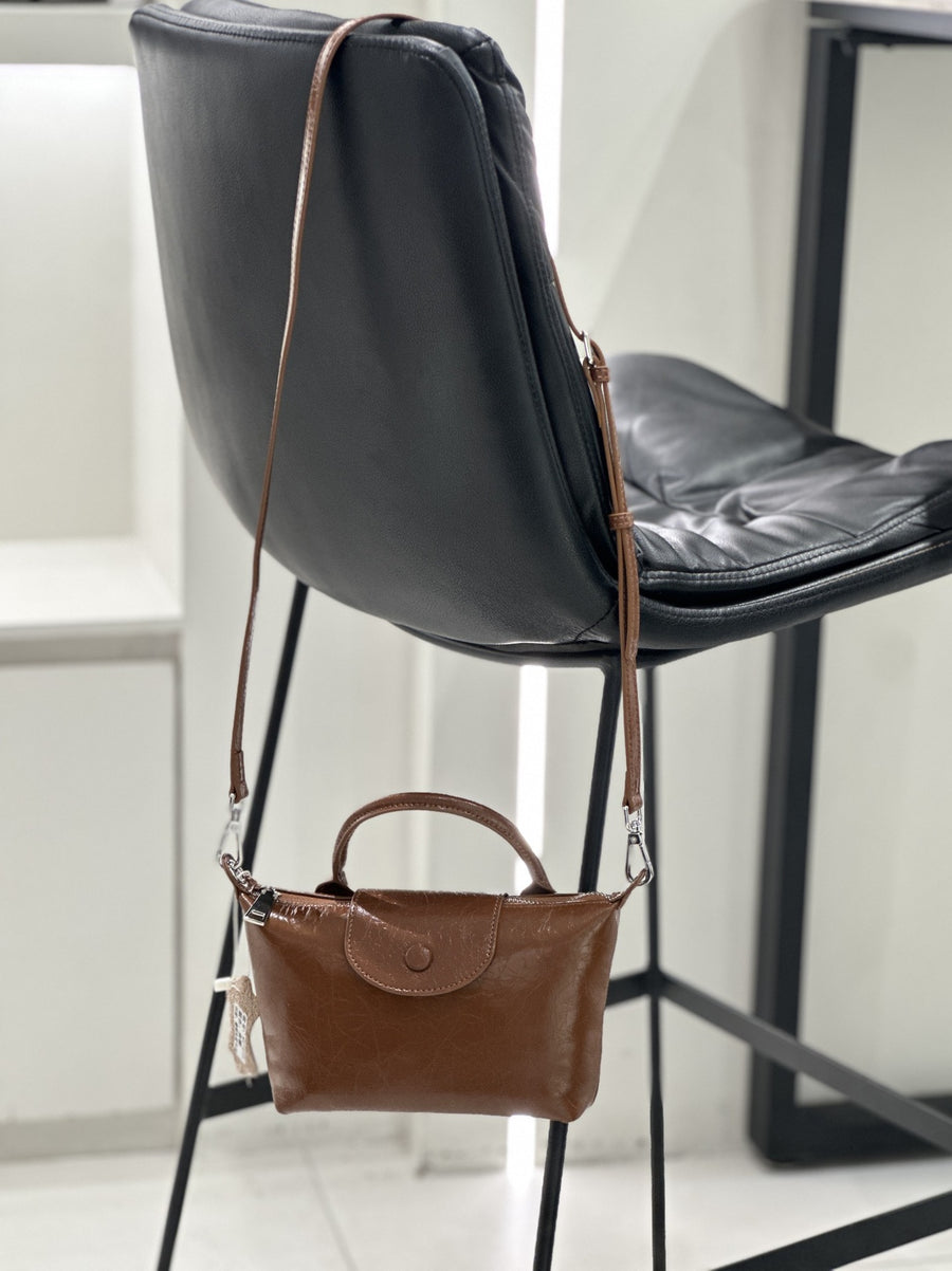 Badi Leather Women's Mini Dumpling Crossbody Bag 2025