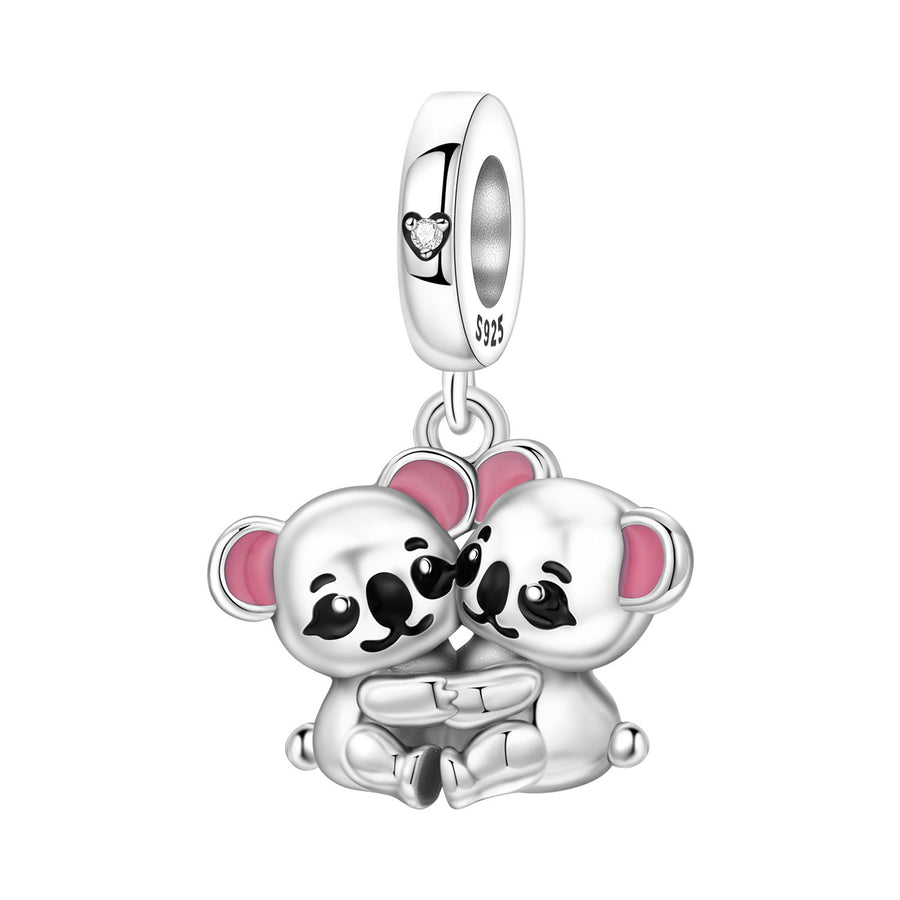 Playful Sloth and Koala Beaded Tennis Bracelet
