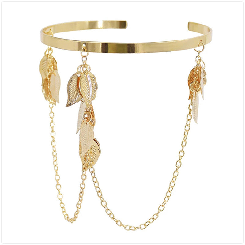Fashion Retro Coin Tassel Bracelet - Adjustable Arm Jewelry