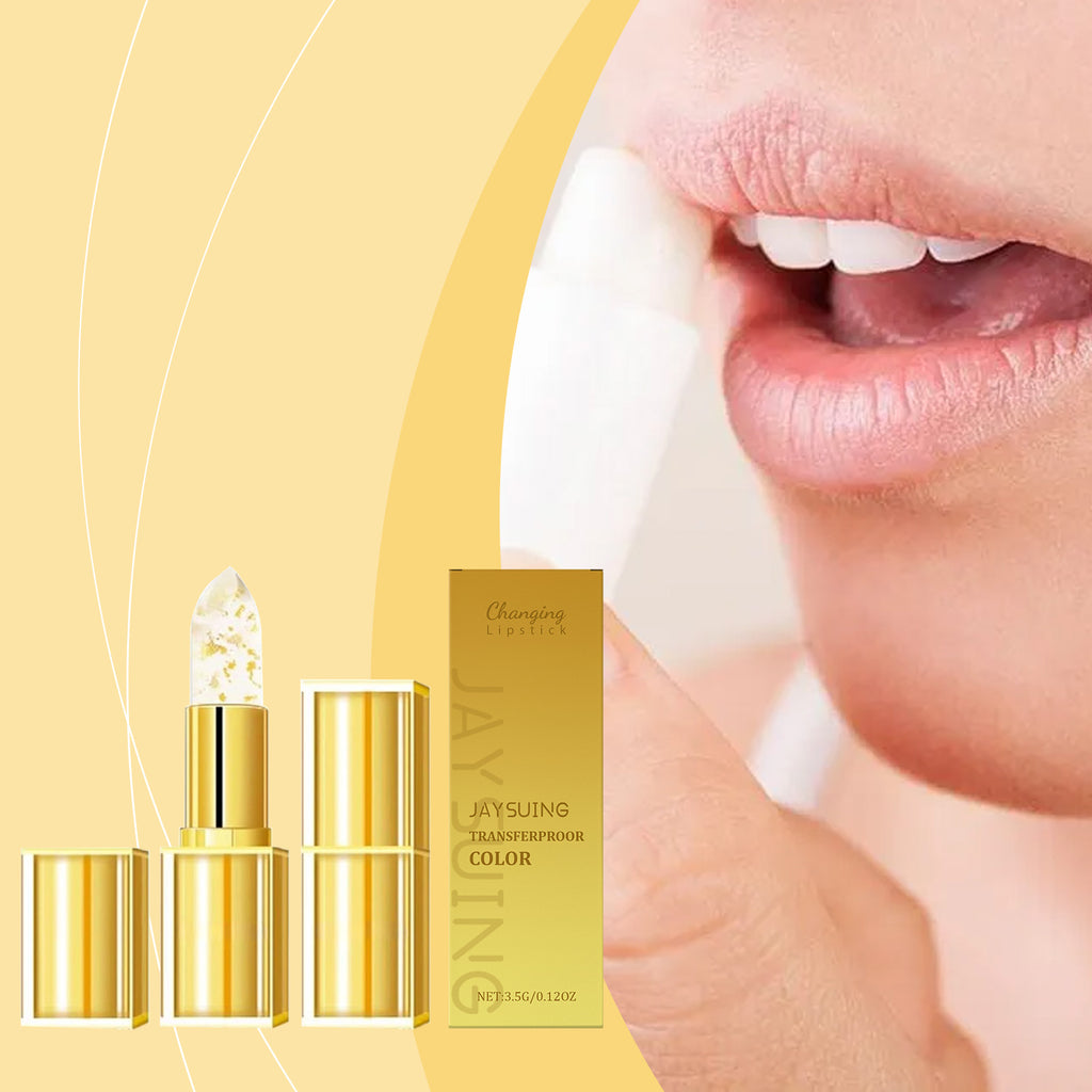 Gold Leaf Color-Changing Lip Balm for Moisturized Lips