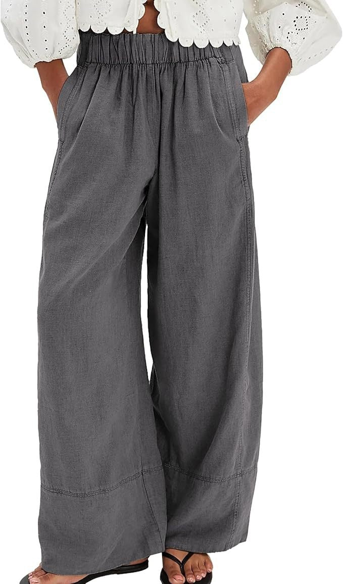 Minimalist Panel Design Wide Leg Pants for Casual Wear