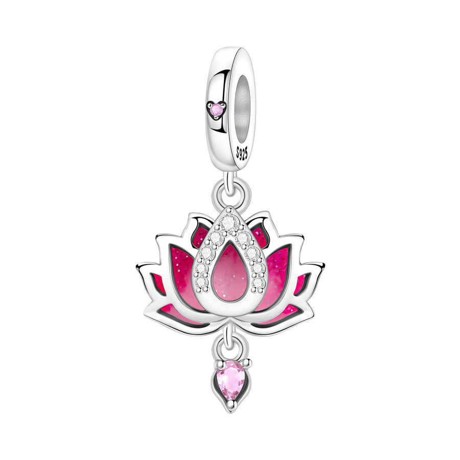 Lily Of The Valley Iris Pendant Necklace DIY Bracelet Charm