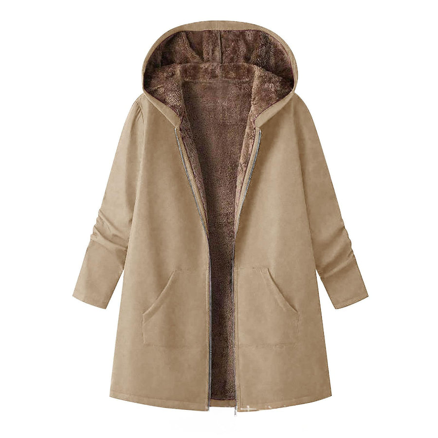 Stylish Vest With Hood Coat Print Dress - Women's Maxi Dress