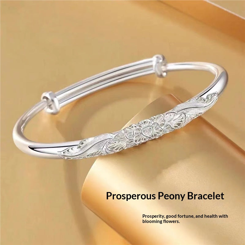 S999 Sterling Silver Women's Bracelet - Elegant & Timeless