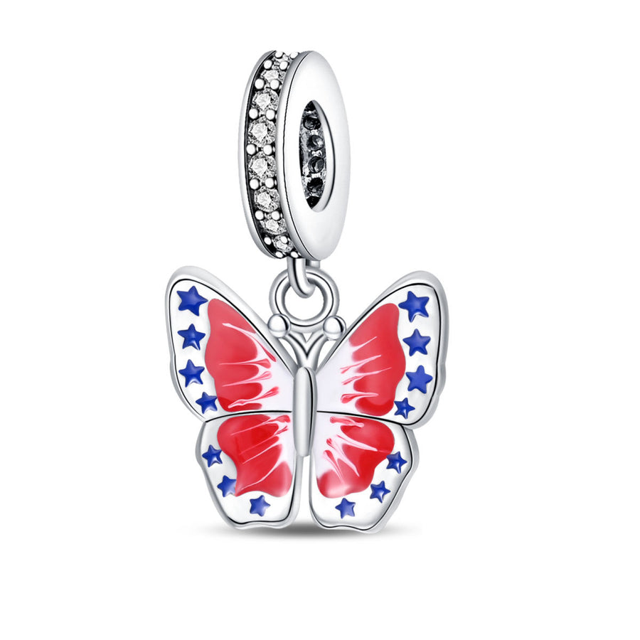 Delicate Butterfly Beaded Pendant Bracelet Accessories