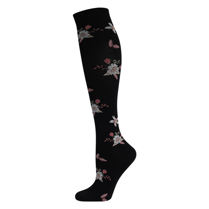 High Elasticity Compression Rope Running Calf Socks for Women