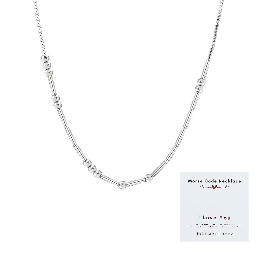Exquisite Vintage Morse Code Necklace for Layered Looks