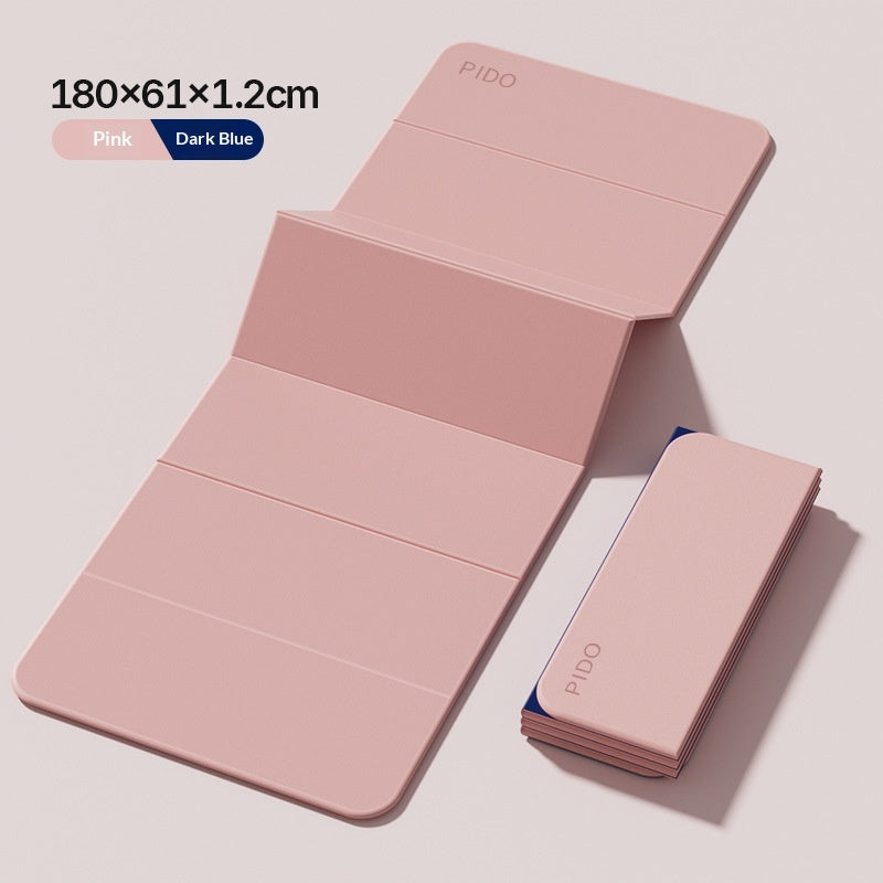 Two-Color Foldable Non-Slip Yoga Mat for Fitness