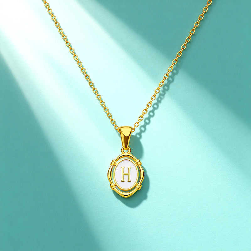 Affordable Luxury Gold 26-Letter Pendant Necklace for Women