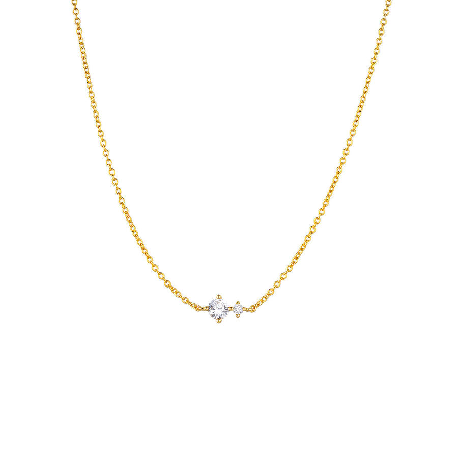 S925 Sterling Silver Necklace with Twelve Birthstone Pendants