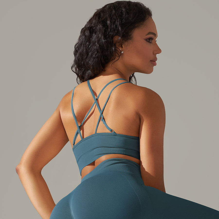 Womens High-Elasity Sports Bra for Yoga and Fitness