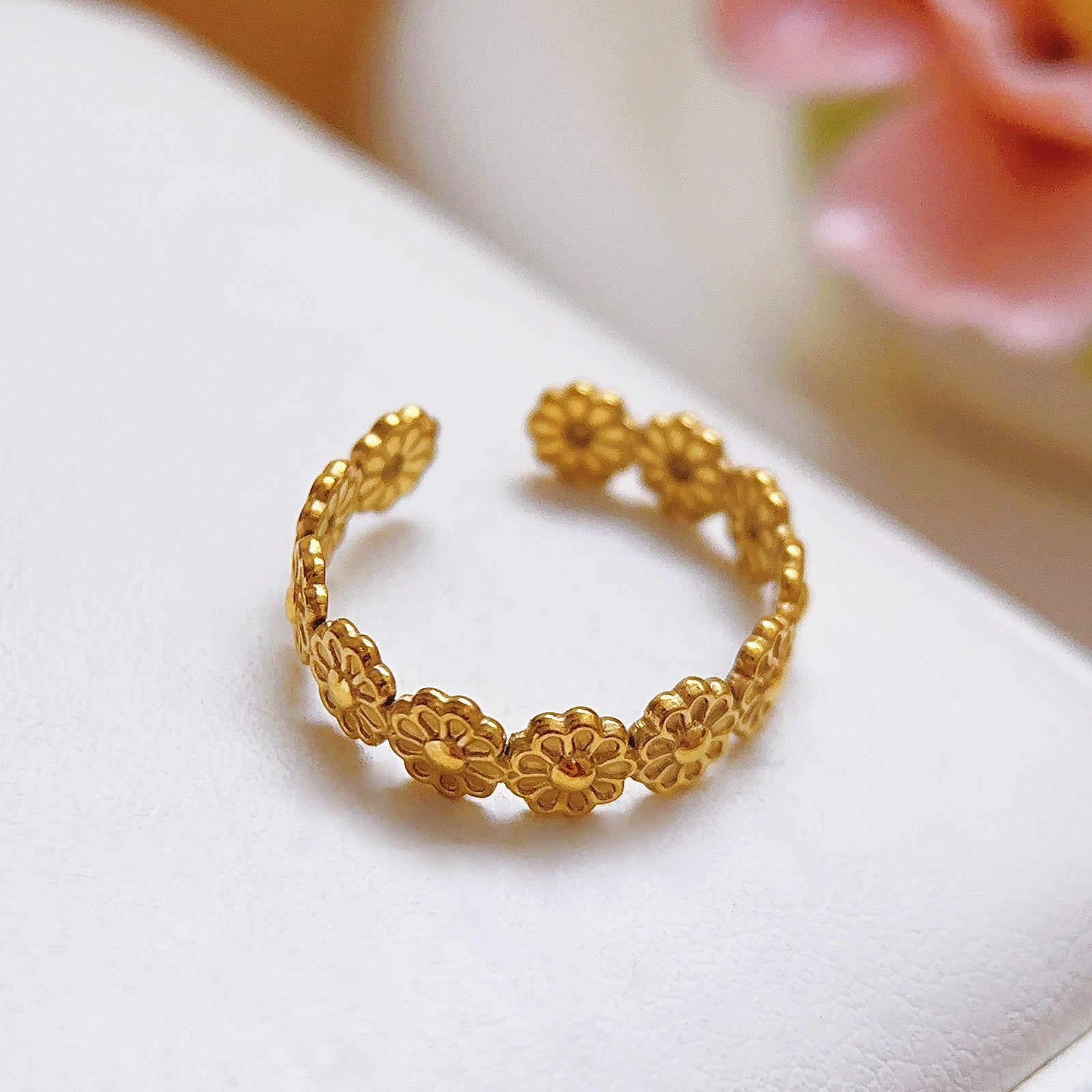 Stainless Steel Heart-shaped Ring for Women - Trendy Accessory
