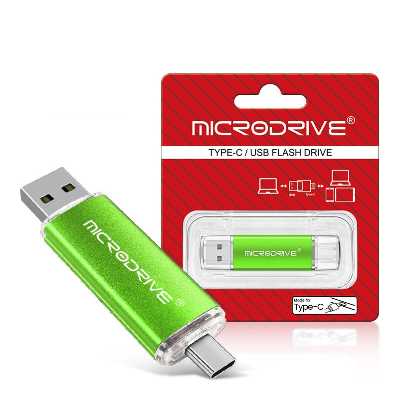 Dual-use Rotating USB Flash Drive for Phones & Computers
