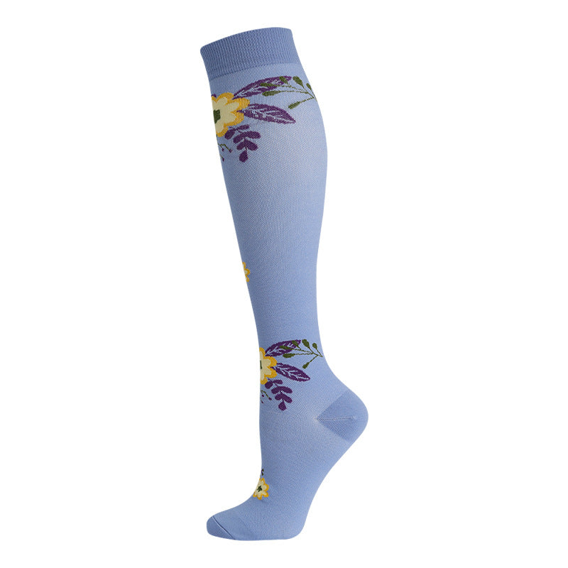 High Elasticity Compression Rope Running Calf Socks for Women