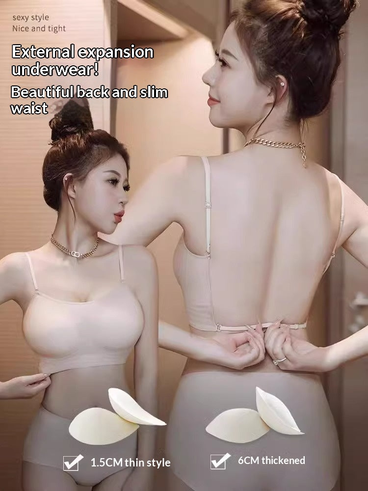 A Beautiful Back Bra for Liquid Foundation Application