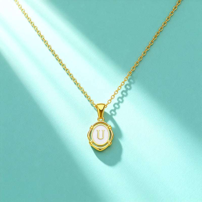 Affordable Luxury Gold 26-Letter Pendant Necklace for Women