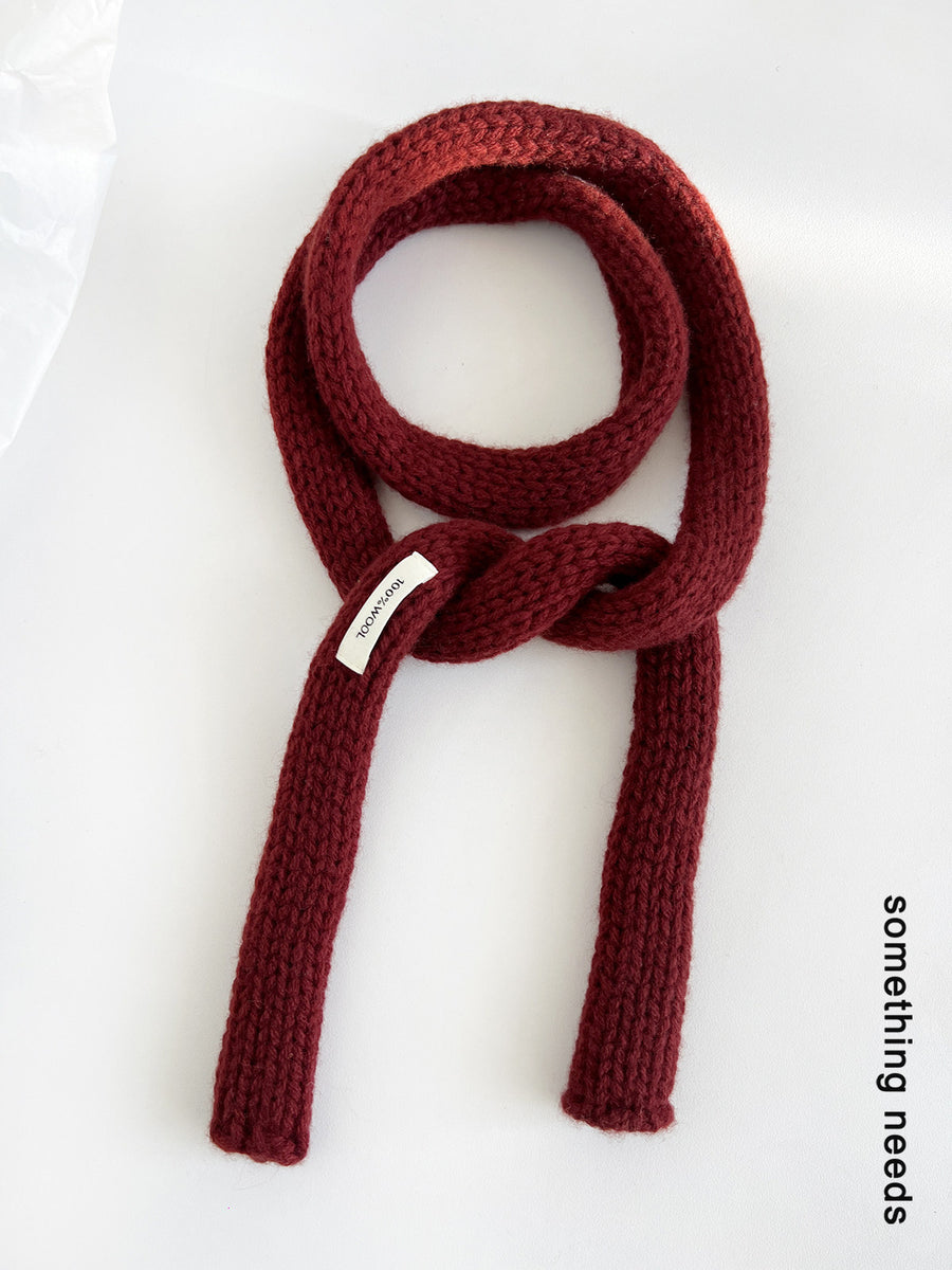 Narrow Long Scarf Womens Neck Warmer for Stylish Comfort